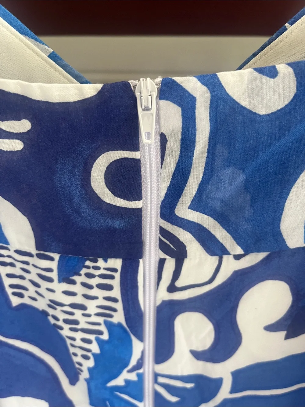 By & By Blue & White Floral Cotton Summer Dress